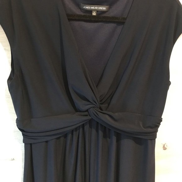 Womens Jones Wear Dress Navy Blue Midi Length - Picture 1 of 4